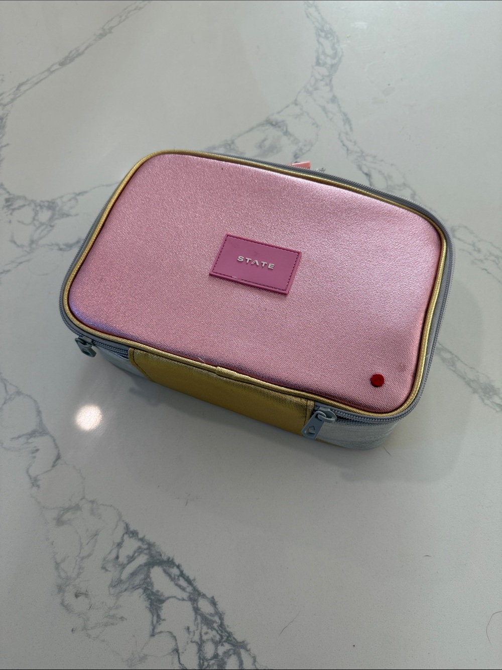 STATE Rodgers lunchbox // pink metallic // GUC